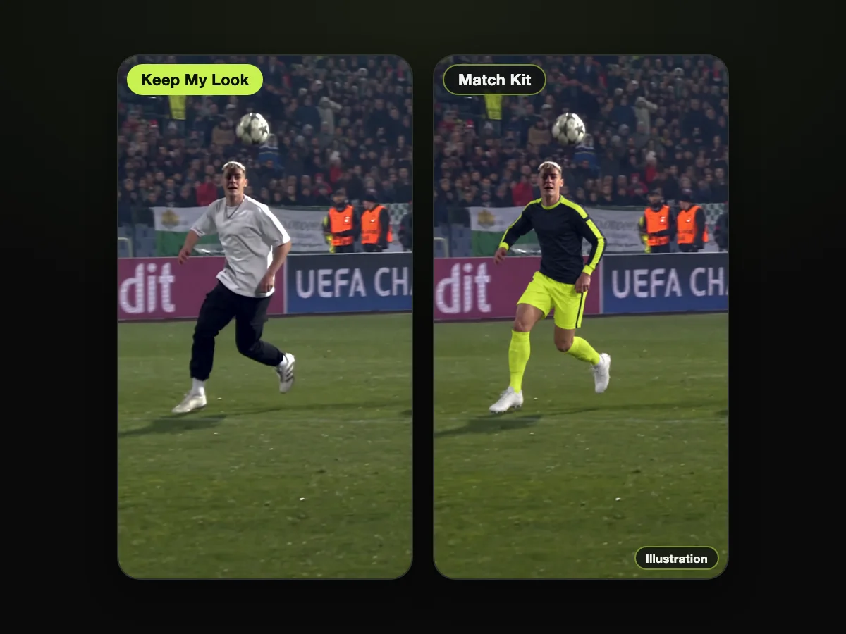 Score in Your Own Clothes or Match Kit